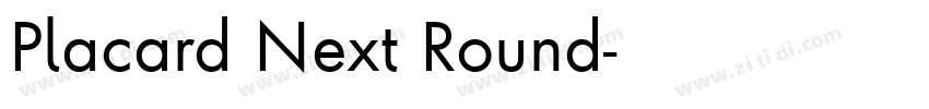 Placard Next Round字体转换